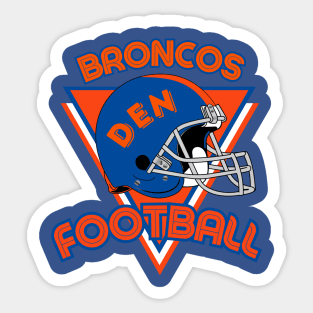 Denver Football Vintage Style Sticker